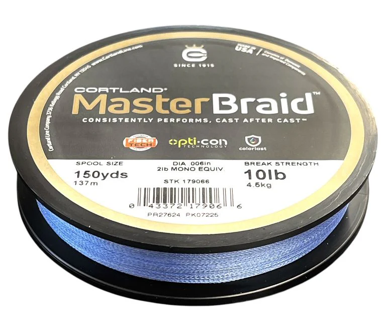 Cortland Master Braid 150 yd. Spools