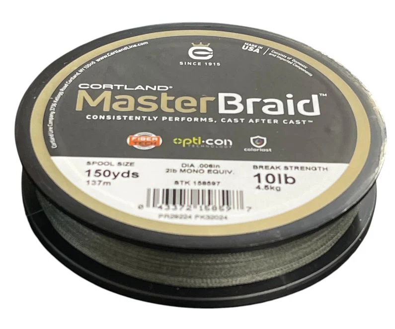 Cortland Master Braid 150 yd. Spools - Image 3