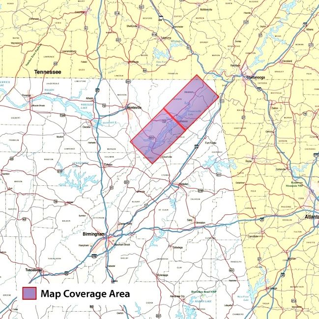 Lake Guntersville Waterproof Map - Image 3